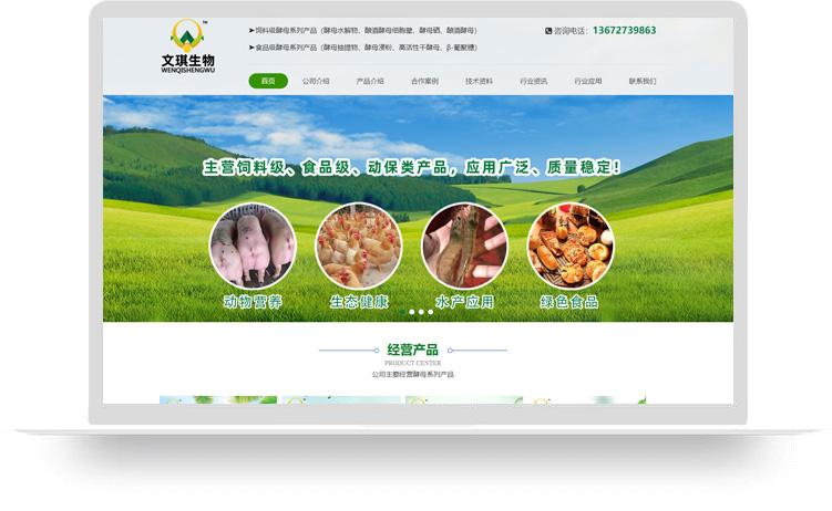 釀酒酵母網站建設優化案例：珠海文琪生物科技有限公司